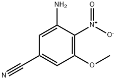 3-amino-5-methoxy-4-nitrobenzonitrile 구조식 이미지