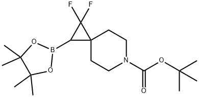 6-Boc-2,2-difluoro-6-aza-spiro[2.5]octane-1-boronic acid pinacol ester Structure