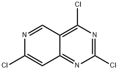 Pyrido[4,3-d]pyrimidine, 2,4,7-trichloro- Structure