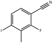 Benzonitrile, 2-fluoro-4-iodo-3-methyl- Structure