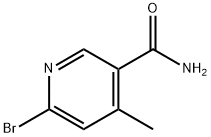 3-Pyridinecarboxamide, 6-bromo-4-methyl- Structure