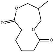 1,5-Dioxacycloundecane-6,11-dione, 3-methyl- Structure