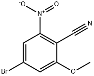 4-bromo-2-methoxy-6-nitrobenzonitrile Structure