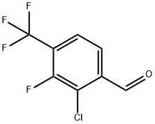 2-chloro-3-fluoro-4-(trifluoromethyl)benzaldehyde Structure