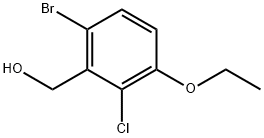 (6-Bromo-2-chloro-3-
ethoxyphenyl)methanol Structure