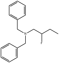 Benzenemethanamine, N-(2-fluorobutyl)-N-(phenylmethyl)- Structure