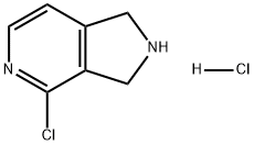 1H-Pyrrolo[3,4-c]pyridine, 4-chloro-2,3-dihydro-, hydrochloride (1:1) Structure