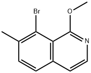 Isoquinoline, 8-bromo-1-methoxy-7-methyl- 구조식 이미지