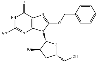 8-Benzyloxy-3’-deoxyguanosine 구조식 이미지