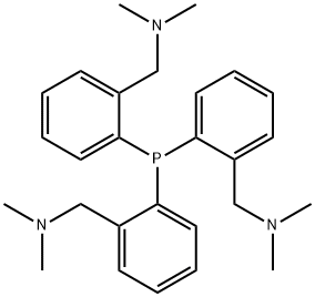 Tris(2-(dimethylaminomethyl)phenyl)phosphine Structure
