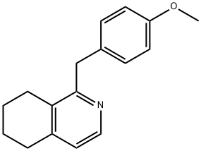 Isoquinoline, 5,6,7,8-tetrahydro-1-[(4-methoxyphen 구조식 이미지