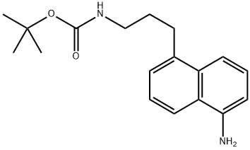 tert-Butyl (3-(5-aminonaphthalen-1-yl)propyl)carbamate 구조식 이미지
