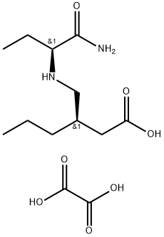 Hexanoic acid, 3-[[[(1S)-1-(aminocarbonyl)propyl]amino]methyl]-, ethanedioate (1:1), (3R)- 구조식 이미지