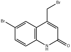 2(1H)-Quinolinone, 6-bromo-4-(bromomethyl)- Structure