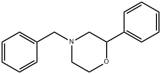 Morpholine, 2-phenyl-4-(phenylmethyl)- Structure