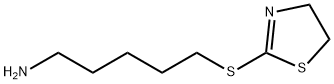 1-Pentanamine, 5-[(4,5-dihydro-2-thiazolyl)thio]- Structure