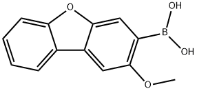 Boronic acid, B-?(2-?methoxy-?3-?dibenzofuranyl)?- Structure