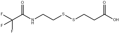 N-(2,2,2-Trifluoroacetyl)-3-[(2-aminoethyl)dithio]propanoic acid Structure