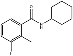 N-cyclohexyl-3-fluoro-2-methylbenzamide Structure