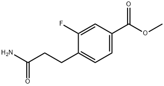 Methyl 4-(2-carbamoylethyl)-3-fluorobenzoate 구조식 이미지