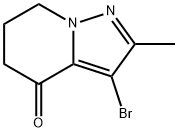 3-Bromo-2-methyl-6,7-dihydro-5H-pyrazolo1,5-apyridin-4-one Structure