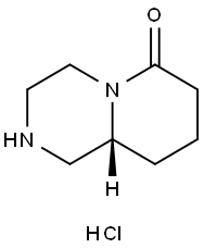 (R)-Octahydro-pyrido1,2-apyrazin-6-one hydrochloride Structure