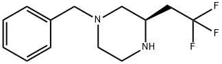 (R)-1-Benzyl-3-(2,2,2-trifluoro-ethyl)-piperazine 구조식 이미지