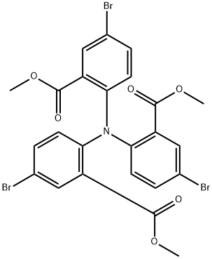 trimethyl 6,6',6''-nitrilotris(3-bromobenzoate) Structure