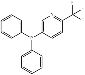 Pyridine, 5-(diphenylphosphino)-2-(trifluoromethyl)- Structure