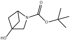 2-Azabicyclo[2.1.1]hexane-2-carboxylic acid, 4-hydroxy-, 1,1-dimethylethyl ester Structure