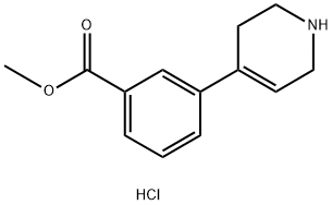 Benzoic acid, 3-(1,2,3,6-tetrahydro-4-pyridinyl)-, methyl ester, hydrochloride (… Structure