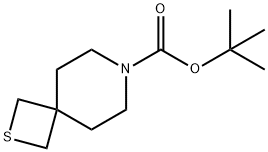 2-Thia-7-azaspiro[3.5]nonane-7-carboxylic acid, 1,1-dimethylethyl ester Structure