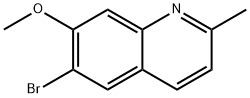 Quinoline, 6-bromo-7-methoxy-2-methyl- Structure