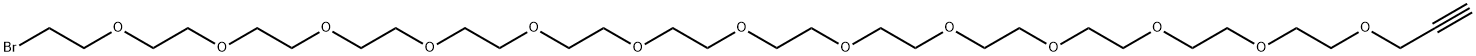 Propargyl-PEG12-bromide Structure
