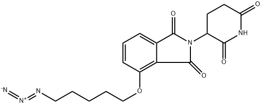 1H-Isoindole-1,3(2H)-dione, 4-[(5-azidopentyl)oxy]-2-(2,6-dioxo-3-piperidinyl)- Structure