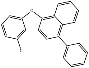 7-chloro-5-phenylbenzo[b]naphtho[2,1-d]furan 구조식 이미지