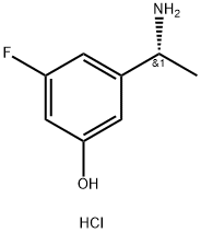 (R)-3-(1-Aminoethyl)-5-fluorophenol hydrochloride Structure