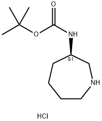 (R)-tert-butyl azepan-3-ylcarbamate hydrochloride 구조식 이미지