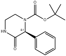 (S)-tert-butyl 3-oxo-2-phenylpiperazine-1-carboxylate Structure