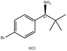 (S)-1-(4-Bromophenyl)-2,2-dimethylpropan-1-amine hydrochloride Structure