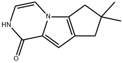 2H-Cyclopenta[4,5]pyrrolo[1,2-a]pyrazin-1(6H)-one, 7,8-dihydro-7,7-dimethyl- Structure