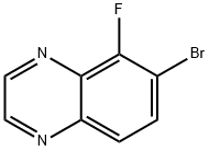 Quinoxaline, 6-bromo-5-fluoro- Structure