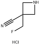 3-Azetidinecarbonitrile, 3-(fluoromethyl)-, hydrochloride (1:1) Structure