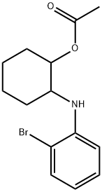 Cyclohexanol, 2-[(2-bromophenyl)amino]-, 1-acetate Structure