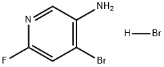 3-Pyridinamine, 4-bromo-6-fluoro-, hydrobromide (1:1) 구조식 이미지