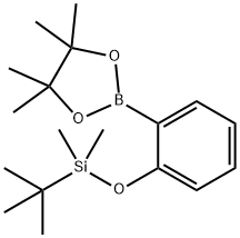 1,3,2-Dioxaborolane, 2-[2-[[(1,1-dimethylethyl)dimethylsilyl]oxy]phenyl]-4,4,5,5-tetramethyl- Structure