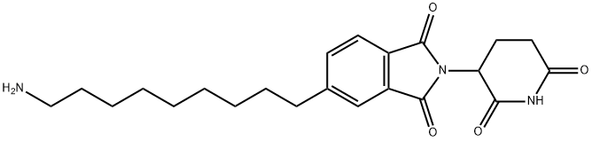 1H-Isoindole-1,3(2H)-dione, 5-(9-aminononyl)-2-(2,6-dioxo-3-piperidinyl)- 구조식 이미지