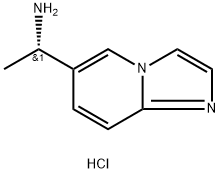 Imidazo[1,2-a]pyridine-6-methanamine, α-methyl-, hydrochloride (1:2), (αS)- Structure