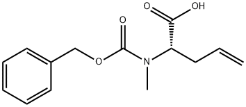 (S)-2-(((Benzyloxy)carbonyl)(methyl)amino)pent-4-enoic acid Structure