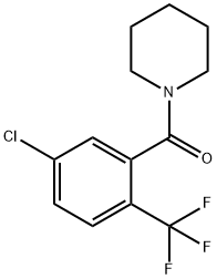 (5-Chloro-2-(trifluoromethyl)phenyl)(piperidin-1-yl)methanone 구조식 이미지